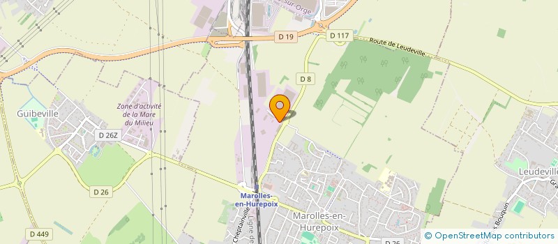 localisation de l'entreprise ECOWIND à MAROLLES-EN-HUREPOIX