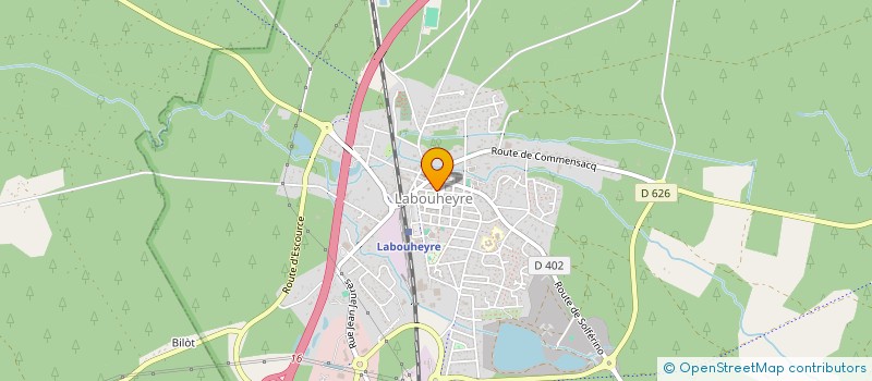 localisation de l'entreprise ECOWOOD  LABOUHEYRE