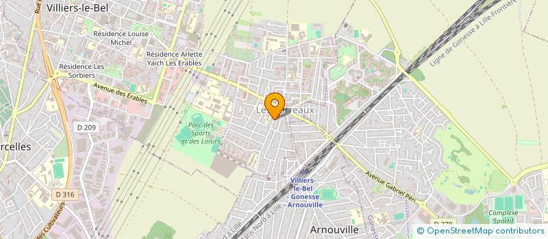 localisation de l'entreprise ECOZER  VILLIERS-LE-BEL