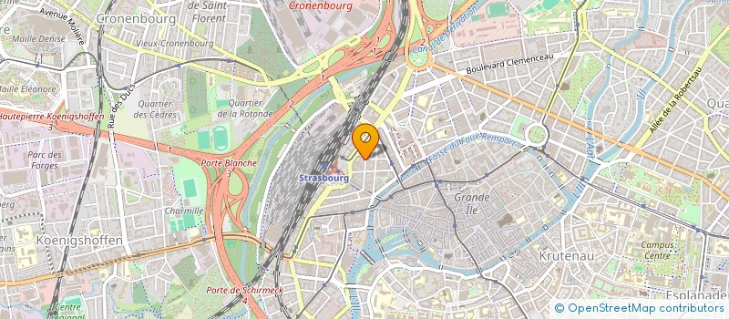 localisation de l'entreprise ECOZIA à STRASBOURG