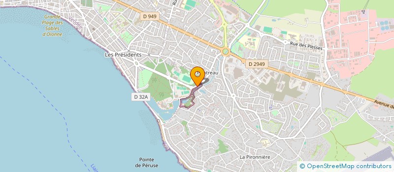localisation de l'entreprise ECOZOO CONSERVATION à LES SABLES D'OLONNE