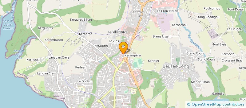 localisation de l'entreprise ECP 29 à CONCARNEAU