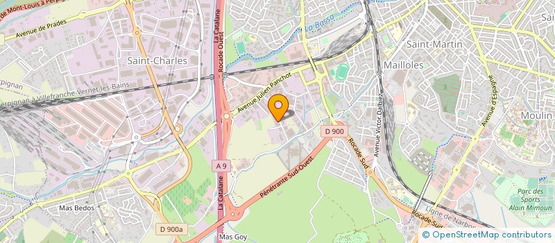 localisation de l'entreprise ECP à PERPIGNAN