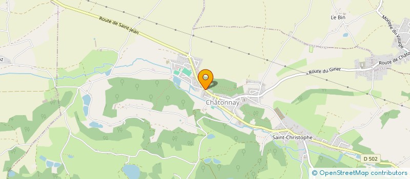 localisation de l'entreprise ECP BATIMENT  CHATONNAY