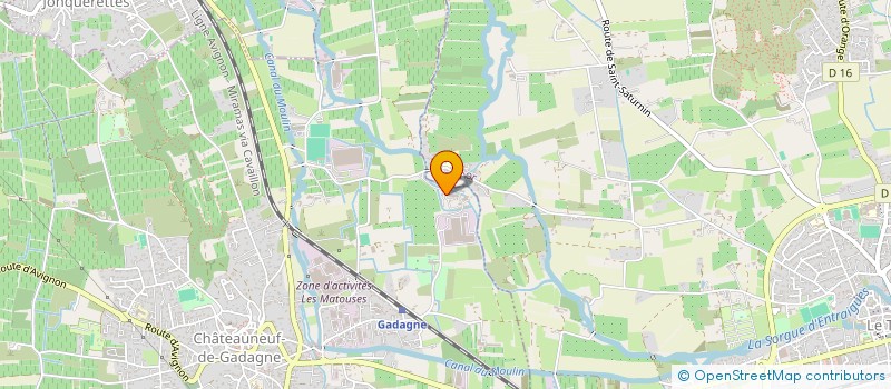 localisation de l'entreprise ECP ENERGIE  CHATEAUNEUF-DE-GADAGNE