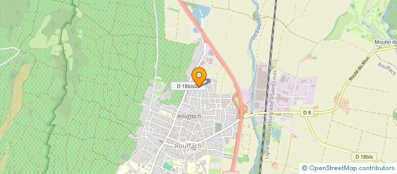 localisation de l'entreprise ECP-ENTRETIEN CHAUFFAGE PFENDLER  ROUFFACH