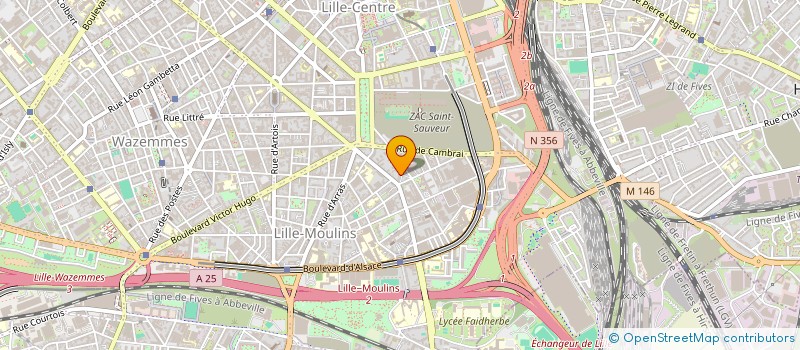 localisation de l'entreprise ECP INVEST à LILLE