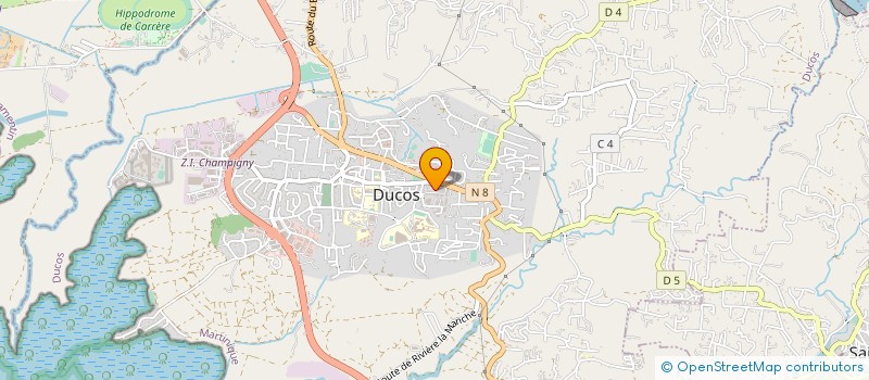 localisation de l'entreprise ECP MENUISERIES à DUCOS