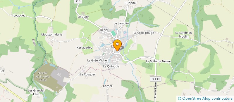 localisation de l'entreprise ECP OUEST à LARRE