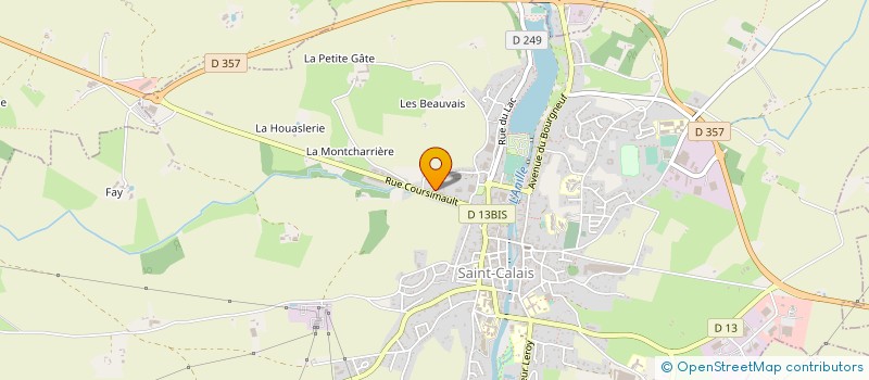 localisation de l'entreprise ECP ST CALAIS à SAINT-CALAIS