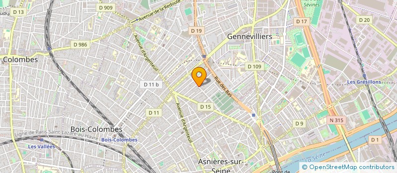 localisation de l'entreprise ECPC SERVICES à ASNIERES-SUR-SEINE