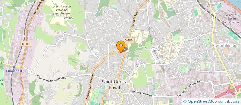 localisation de l'entreprise ECPHONESIS à SAINT-GENIS-LAVAL