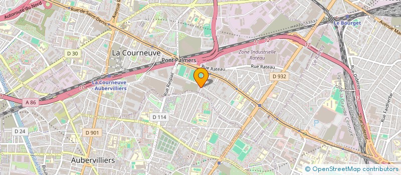 localisation de l'entreprise ECPI à LA COURNEUVE