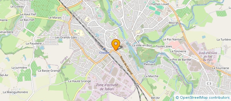 localisation de l'entreprise ECPL à CLISSON