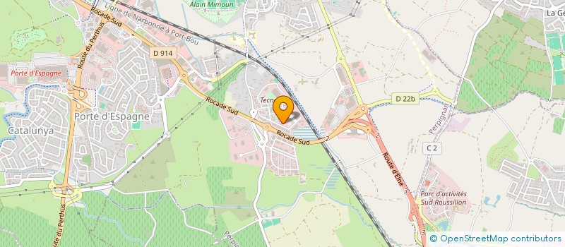 localisation de l'entreprise ECPM  PERPIGNAN