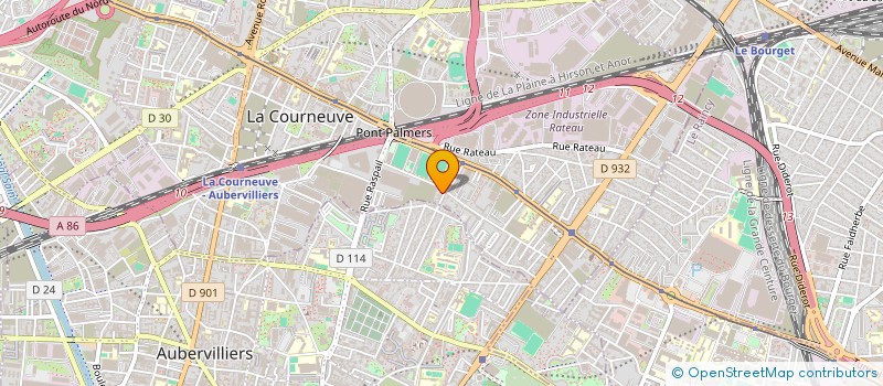 localisation de l'entreprise ECPR  LA COURNEUVE