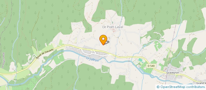 localisation de l'entreprise ECPS SERVICE  LE POET-LAVAL