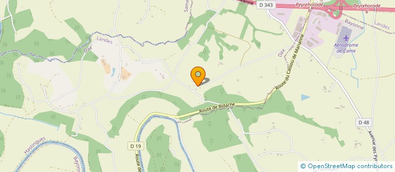 localisation de l'entreprise ECQAR  HASTINGUES