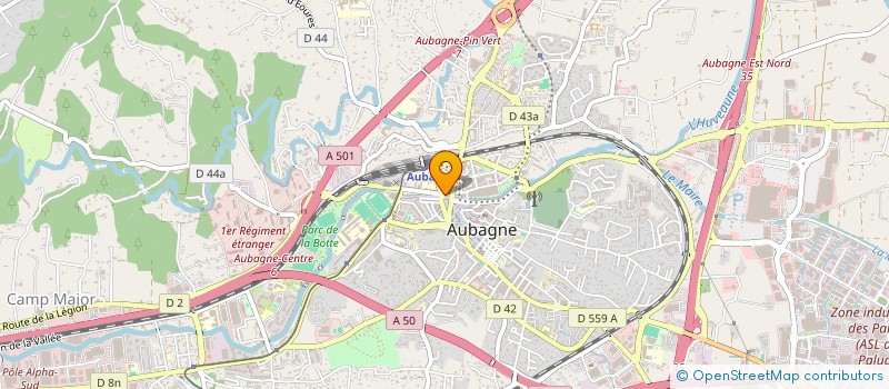 localisation de l'entreprise ECR à AUBAGNE
