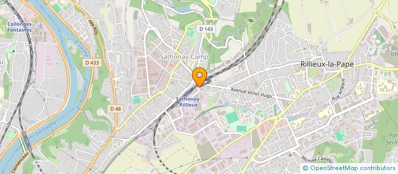 localisation de l'entreprise ECR à RILLIEUX-LA-PAPE