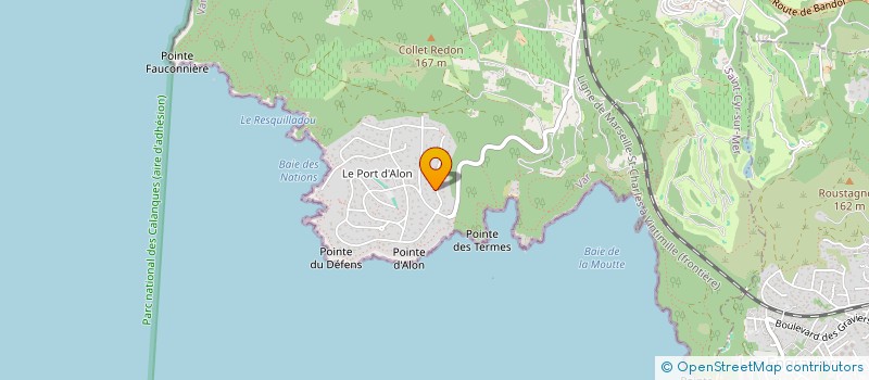 localisation de l'entreprise ECR à SAINT-CYR-SUR-MER