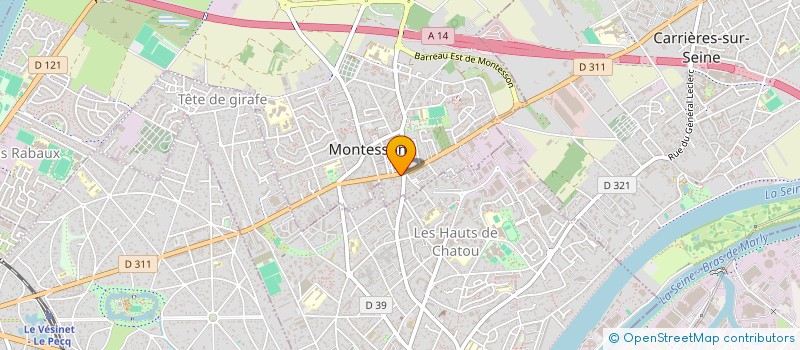 localisation de l'entreprise ECR à MONTESSON