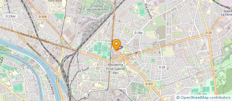 localisation de l'entreprise ECR à SAINT-DENIS