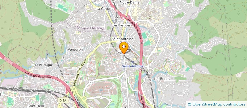 localisation de l'entreprise ECR DU SUD EST ENTREPRISE DE CONSTRUCTION ET DE RENOVATION DU SUD EST à MARSEILLE