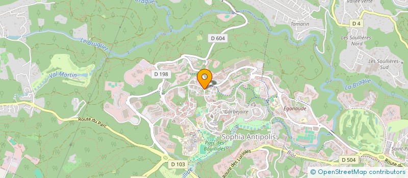 localisation de l'entreprise ECR FRANCE à VALBONNE
