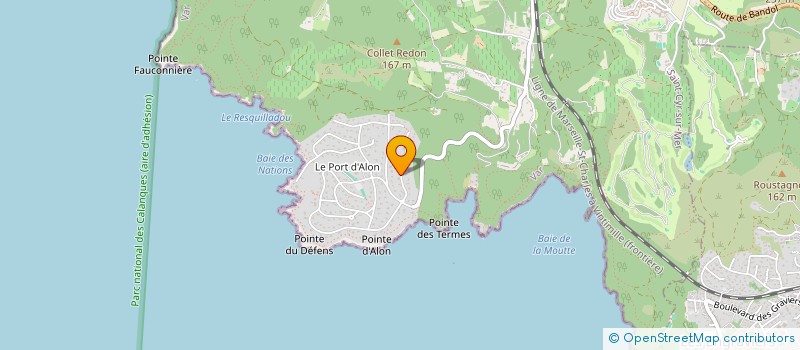 localisation de l'entreprise ECR GENETS à SAINT-CYR-SUR-MER