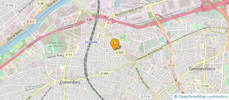 localisation de l'entreprise ECR INGENIERIE  COLOMBES