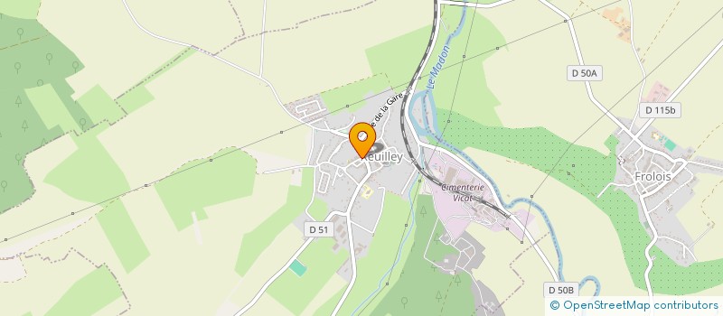 localisation de l'entreprise ECR OUTILLAGE  XEUILLEY