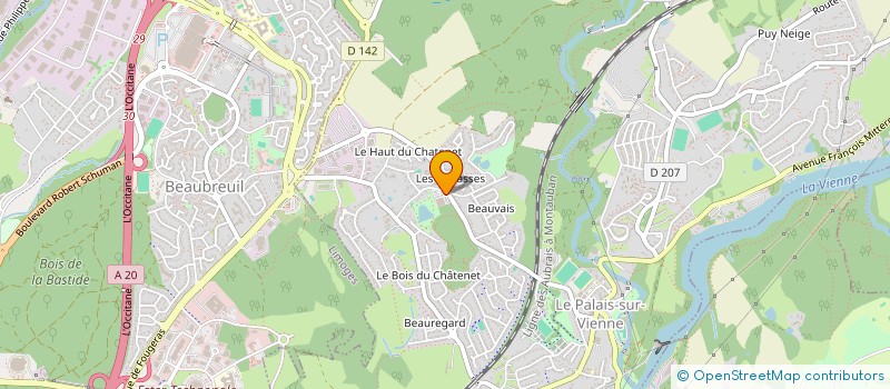 localisation de l'entreprise ECRAA à LE PALAIS-SUR-VIENNE