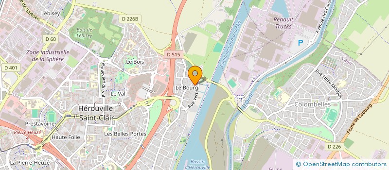 localisation de l'entreprise ECRAM à HEROUVILLE-SAINT-CLAIR