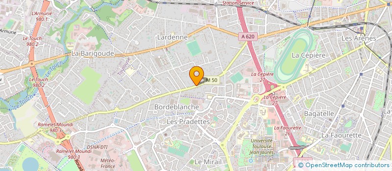 localisation de l'entreprise ECRAN BLEU à TOULOUSE