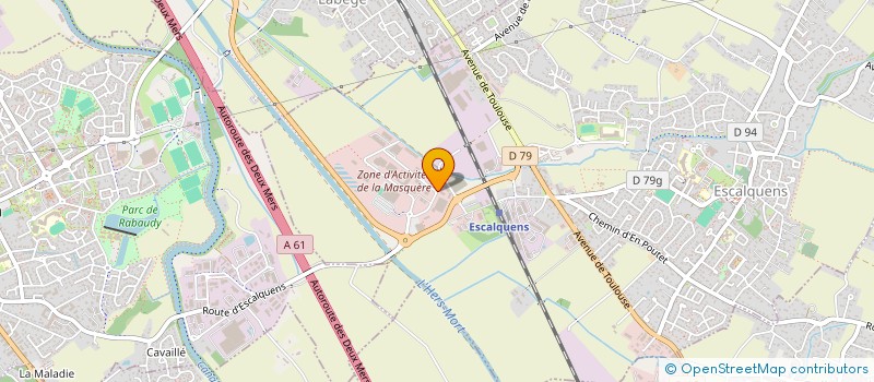 localisation de l'entreprise ECRAN TOTAL  ESCALQUENS