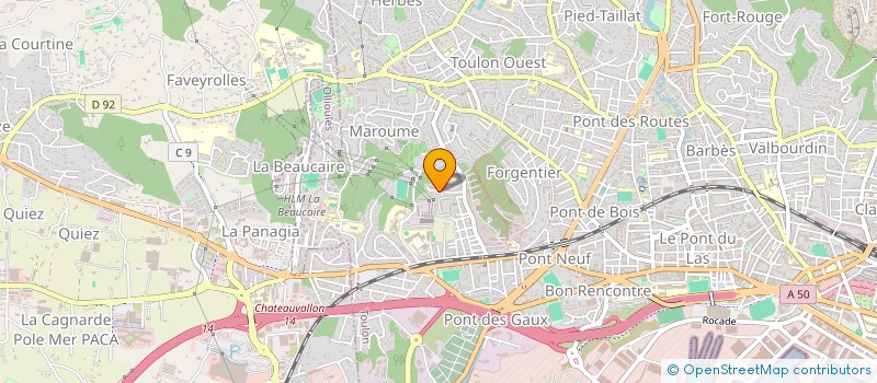localisation de l'entreprise ECRD  TOULON