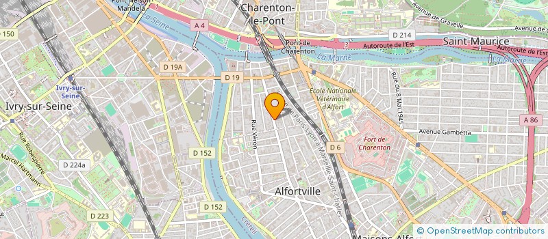 localisation de l'entreprise ECRI à ALFORTVILLE