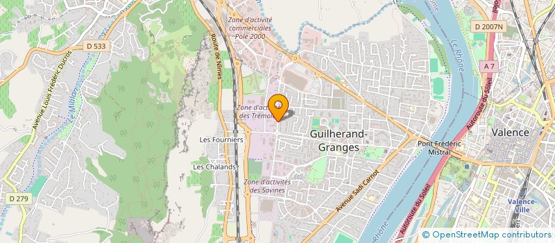 localisation de l'entreprise ECRI ELECTRONIC  GUILHERAND-GRANGES