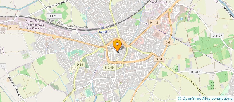 localisation de l'entreprise ECRILIRE à LUNEL