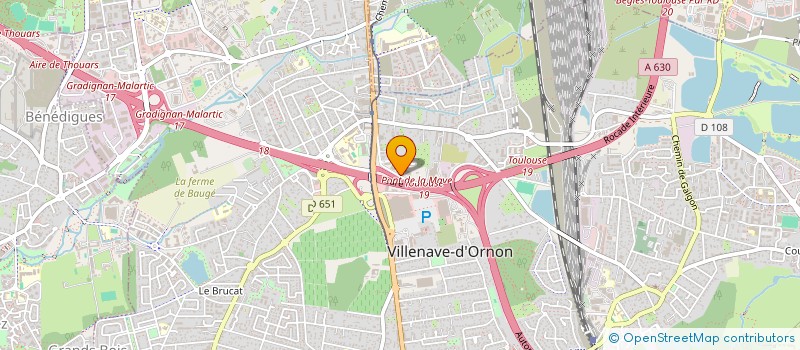 localisation de l'entreprise ECRIN AQUITAINE  VILLENAVE-D'ORNON