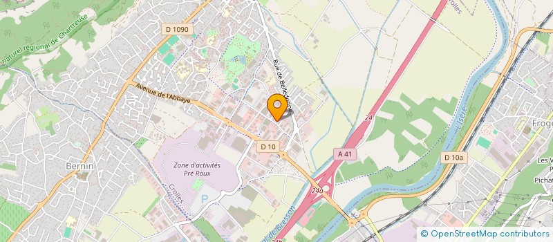 localisation de l'entreprise ECRIN AUTOMOBILE à CROLLES