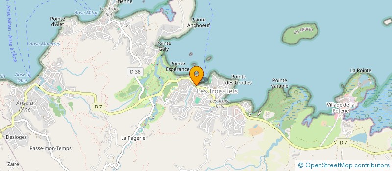 localisation de l'entreprise ECRIN BLEU à LES TROIS-ILETS