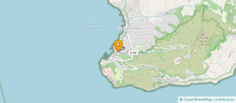 localisation de l'entreprise ECRIN BLEU D'AZUR  LE PRADET