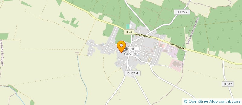 localisation de l'entreprise ECRIN D'AZUR à FONTAINE-LA-GUYON