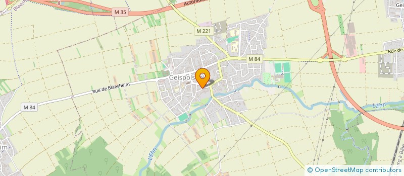 localisation de l'entreprise ECRIN DE BEAUTE à GEISPOLSHEIM