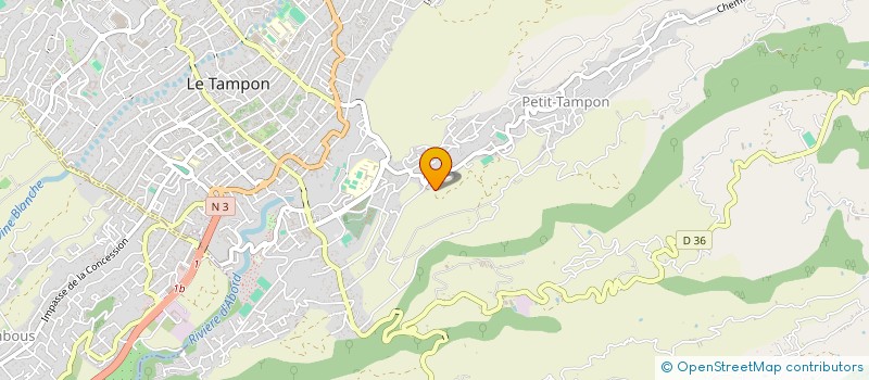 localisation de l'entreprise ECRIN DE BIEN-ETRE BY AM  LE TAMPON