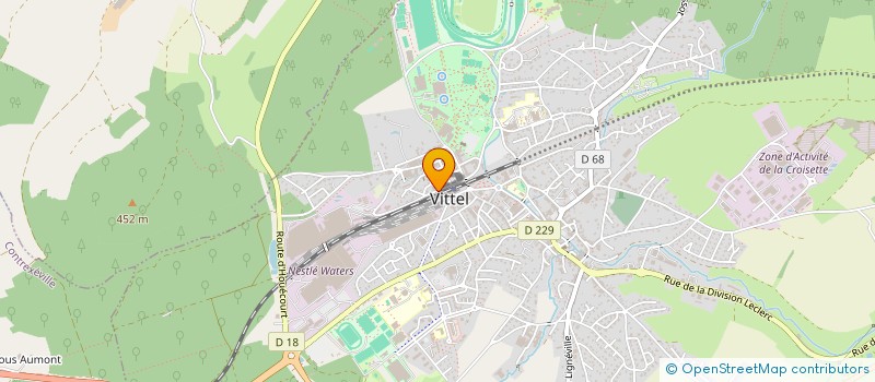 localisation de l'entreprise ECRIN DE VITTEL  VITTEL