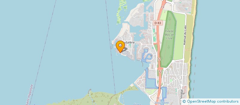 localisation de l'entreprise ECRIN DU LAC  LE BARCARES