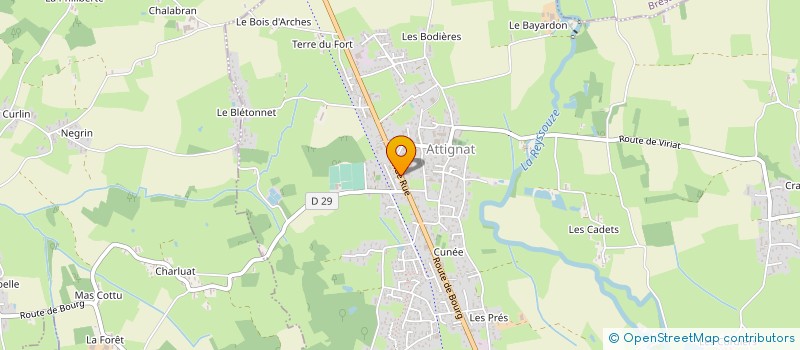 localisation de l'entreprise ECRIN DU REGARD à ATTIGNAT